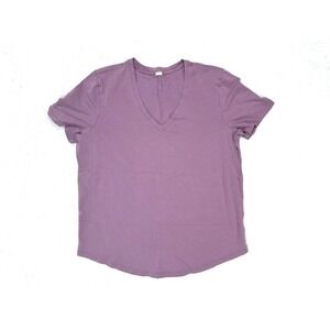 Lululemon Love Tee V‎ Neck Short Sleeve *Lavender Lux size 8/10